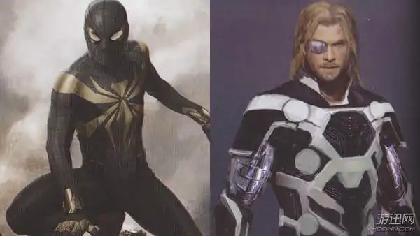 复仇者联盟3被弃用概念图雷神帅炸,小虫战衣超炫