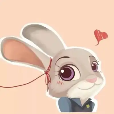 疯狂动物城情侣头像狐尼克和兔朱迪cp情头
