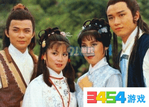 一些射雕英雄传剧组旧照,最经典的靖哥哥和蓉儿