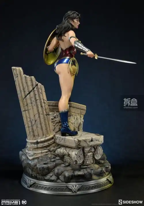 sideshowdc漫画wonderwoman神奇女侠24寸雕像