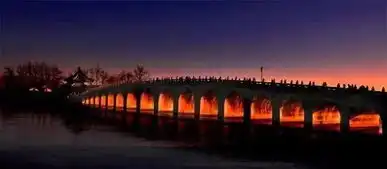 刚拍的,颐和园重现金光穿洞壮丽景观那金光
