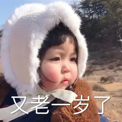 跨年发的可爱表情包