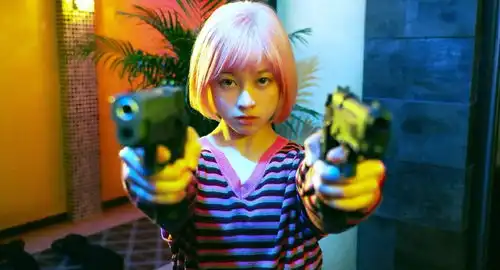 组图少女杀手特急便发布剧照桥本环奈粉发亮相
