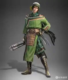 真三国无双8关索人设图头戴鲜花露香肩
