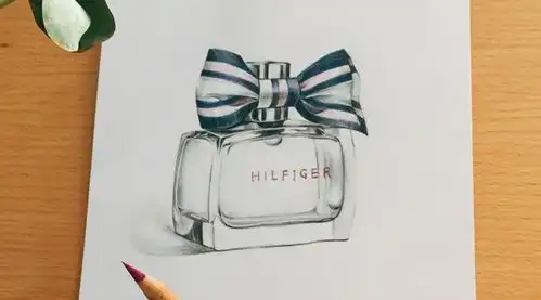 彩铅手绘教程,闻香识女人,汤米的香水瓶
