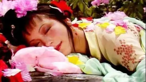 红楼梦最美的两个镜头,湘云醉卧,宝钗扑蝶现在投资1亿也拍不出