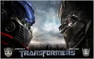 求个变形金刚3的壁纸要擎天柱和威震天的头在两边的