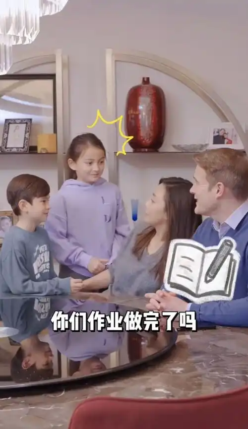 马雅舒晒温馨日常,培养儿女做家务能力,与外籍丈夫不对孩子娇生惯养