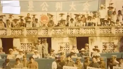 八十年代公审大会照片严重打击犯罪分子
