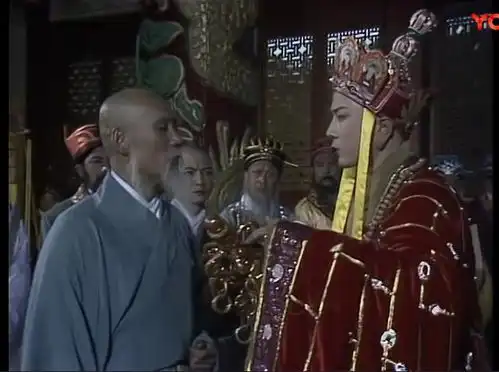 西游记珍贵剧照观音菩萨与唐僧面见唐王的大殿正是绍兴禹王殿