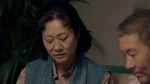 夫妻俩坐在客厅聊天,大婶说出自己的想法,大叔答应
