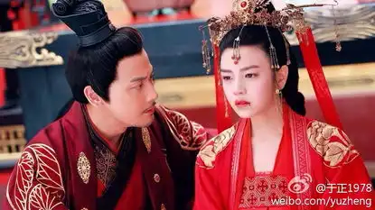 陈妍希红色新娘装
