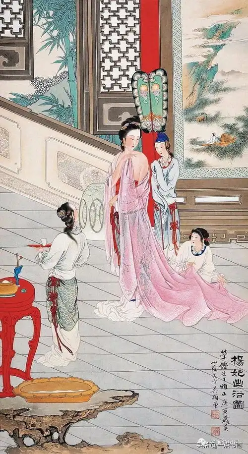 窈窕淑女,君子好逑吴光宇工笔重彩人物欣赏