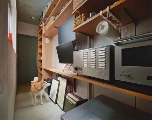 发现一家三口的l形蜗居49㎡分三层,走廊装书房,屋顶做成花园