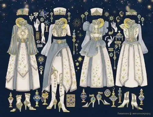 超强的人物服装设计能力画师
