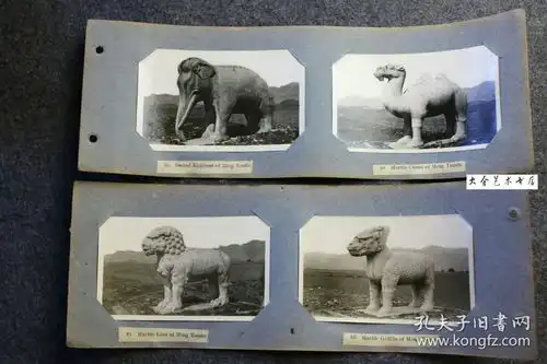 民国北京趣景散页一组,有照片的册页21页含42张照片,另附空册页16页含紫禁城,颐和园,天坛,颐和园,玉泉山,十三陵,北海,卧佛寺等内容单张照片尺寸大约11.5x6