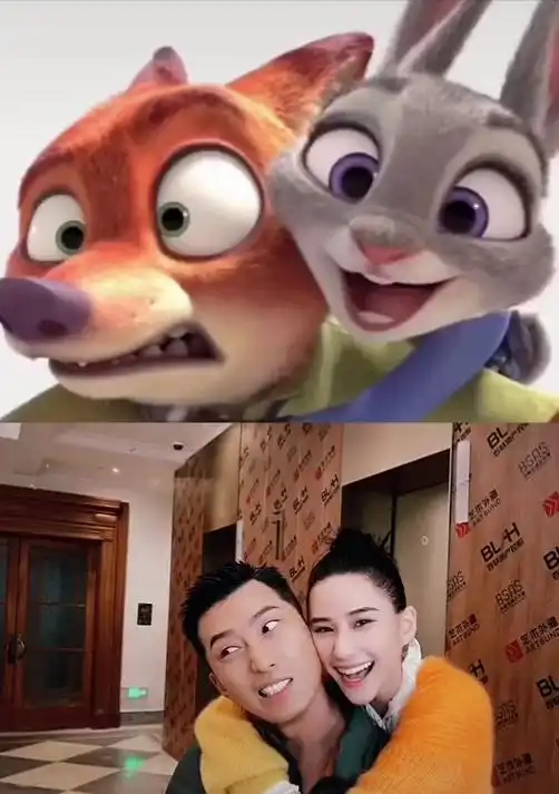 窦骁何超莲模仿疯狂动物城,一抱锁喉,两人互动十分默契
