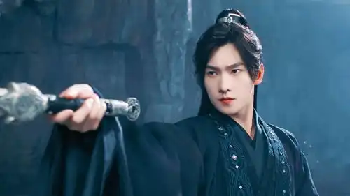 杨洋且试天下黑衣古装造型路透一个字帅
