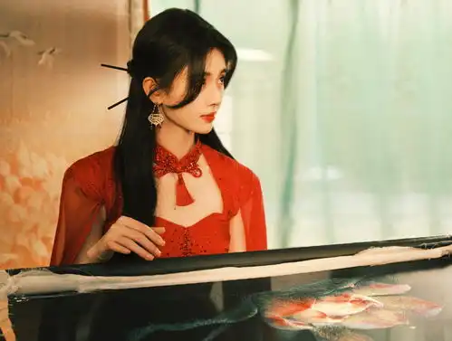 鞠婧祎红衣披风造型绝美五官精致颜值高