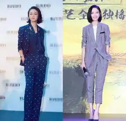 2017年女星西装造型谁最佳杨幂帅气刘诗诗超美刘雯超模
