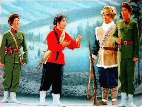 七十年代革命样板戏年画欣赏图片来自网上
