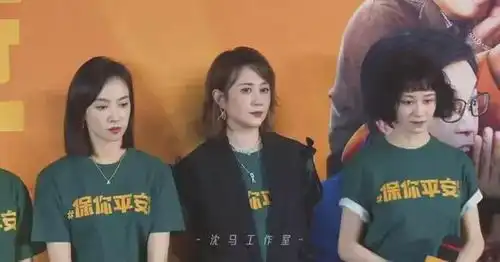 沈腾出席保你平安首映礼,为马丽助阵,现场马丽歪头寻找沈腾
