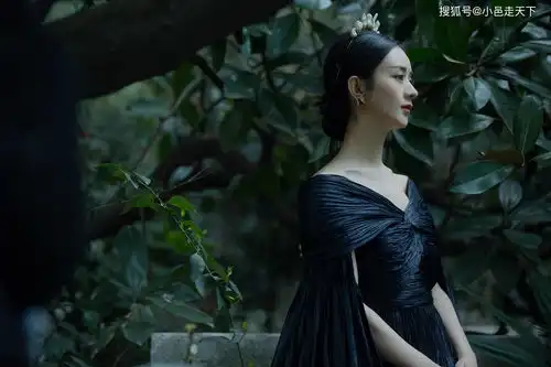 赵丽颖绿色森林系写真合集