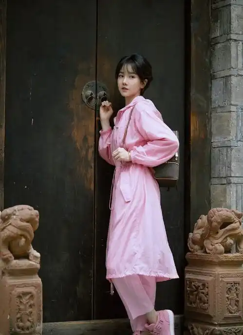 她是如懿传周迅丫环惢心,今穿粉色纱裙配芭蕾舞鞋,甜美优雅
