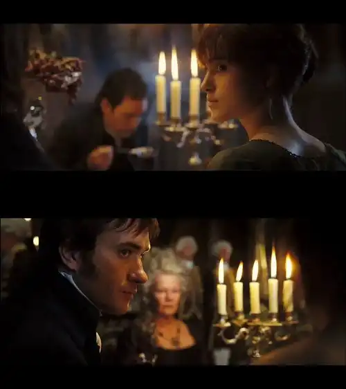 图片傲慢与偏见男女主浪漫对视图
