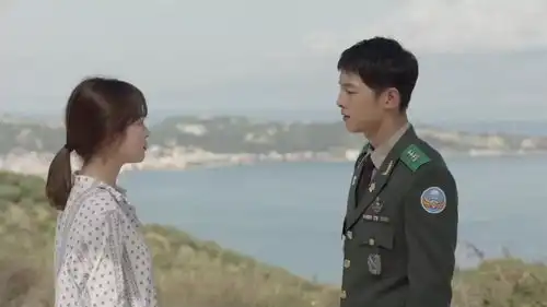 宋仲基开车带宋慧乔来到了海边,希望宋慧乔不必愧疚