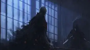 血源dlc老猎人教堂双教会猎人黑白无常打法
