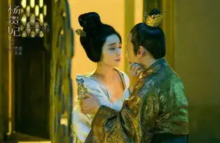 范冰冰版杨贵妃剧照红色抹胸裙翩翩起舞