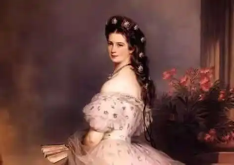 茜茜公主的星星发饰好多,除了肖像画上的27颗,她还有各种形状的