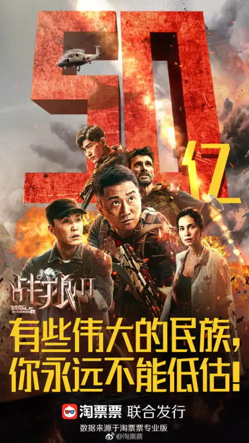 淘影日报战狼2牛x破五十亿还拿观影人次全球第一
