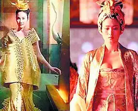 王菲黄金甲造型复出拍广告