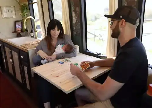 被这一家三口的蜗居惊到了将2008年旧校车,装修成23㎡小家