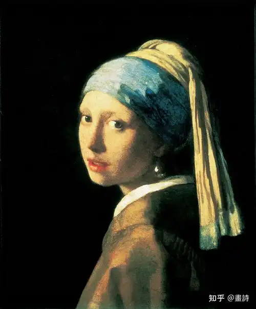 约翰内维米尔的戴头巾的少女
