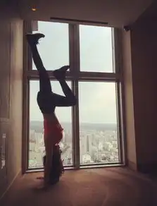 柳岩身穿紧身衣健身做高难度倒立秀蛮腰