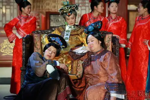 新还珠最新剧照三位格格玩亲亲
