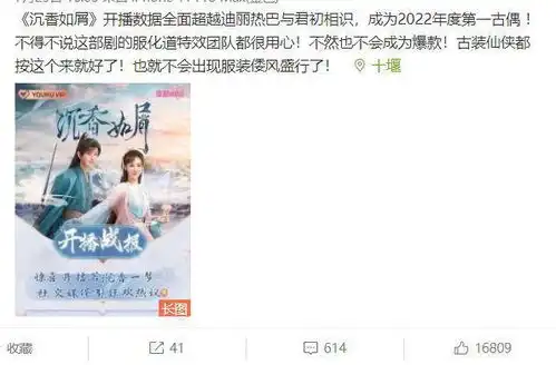 沉香如屑数据超与君初相识,能被称为2022年度第一古偶吗
