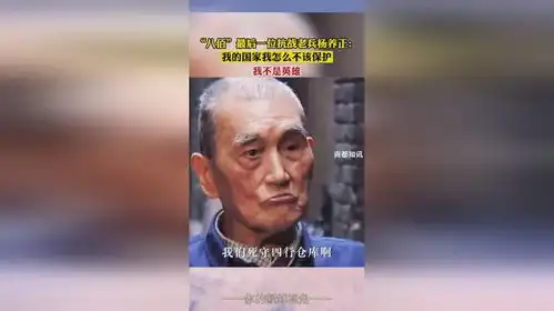 八佰最后一位抗战老兵杨养正我的国家我怎么不该保护,我不是英雄