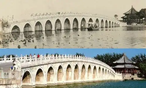 国内热门旅游景点100前的样子时间如水,建筑还是原来的样子
