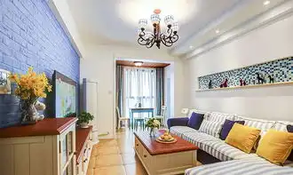 57㎡清新唯美地中海风格蜗居,每天回家都像在度假
