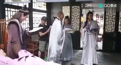新白娘子传奇花絮鞠婧祎于朦胧肖燕,拍戏片场的欢乐源泉