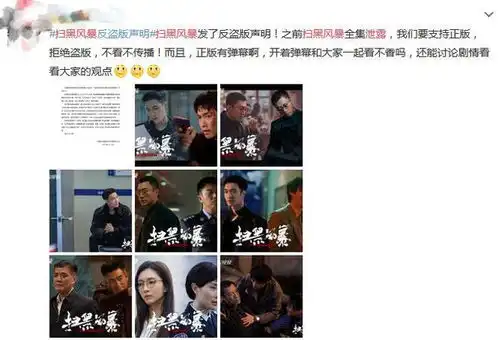 扫黑风暴全集泄露,网友深扒后揪出内鬼,剧方表示已报警处理