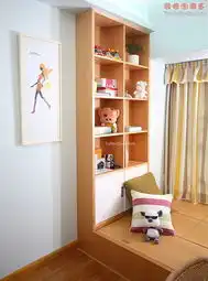 中城天邑现代温馨家3米设计现代中户型书房实景图地台