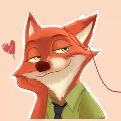 疯狂动物城情侣头像一对兔子狐狸cp情侣头像图片
