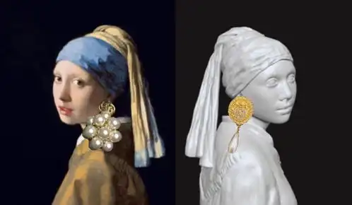 戴珍珠耳环的少女拿来吧你