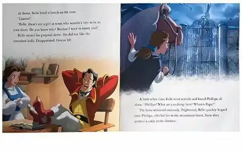 团美女与野兽英文原版来啦迪士尼公主迷们看过来