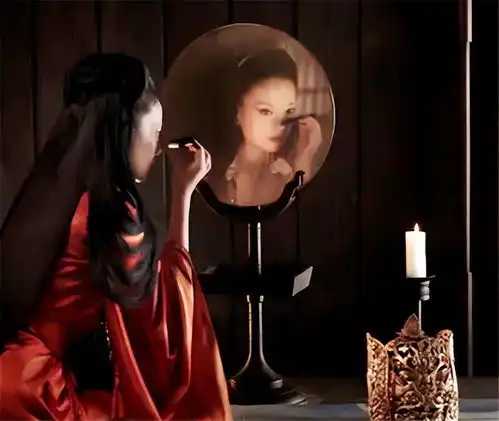 清朝名画女鬼图,放大后才看见她在干嘛许多人都不敢细看
